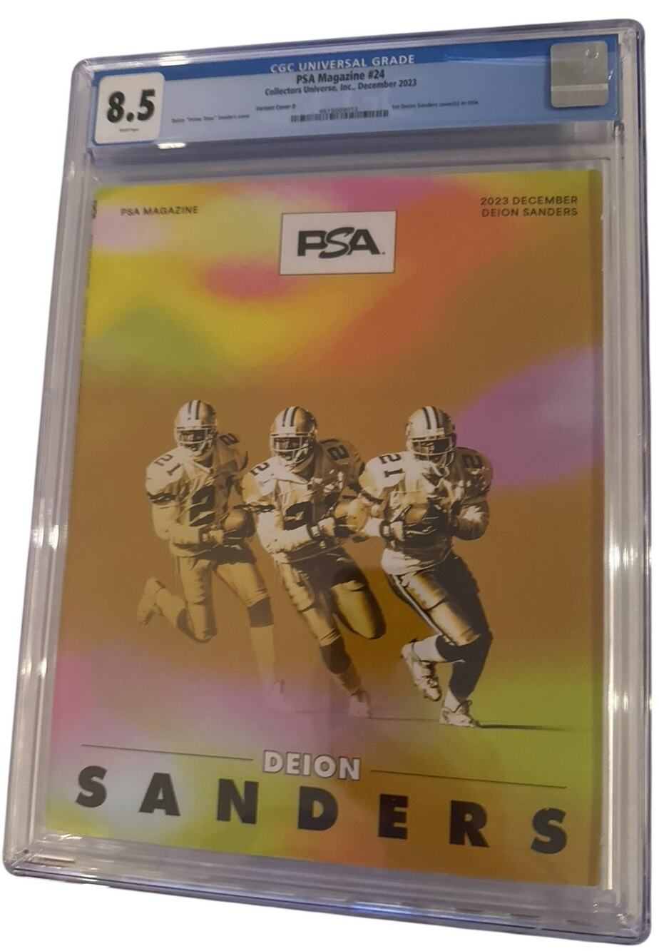 PSA Magazine #24 Deion Sanders Cover Collectors Universe December 2023 CGC 8.5